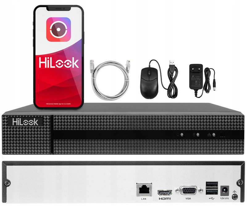 Ip rekordér HiLook by Hikvision NVR-4CH-4MP pro 4 kamery do 6Mpx