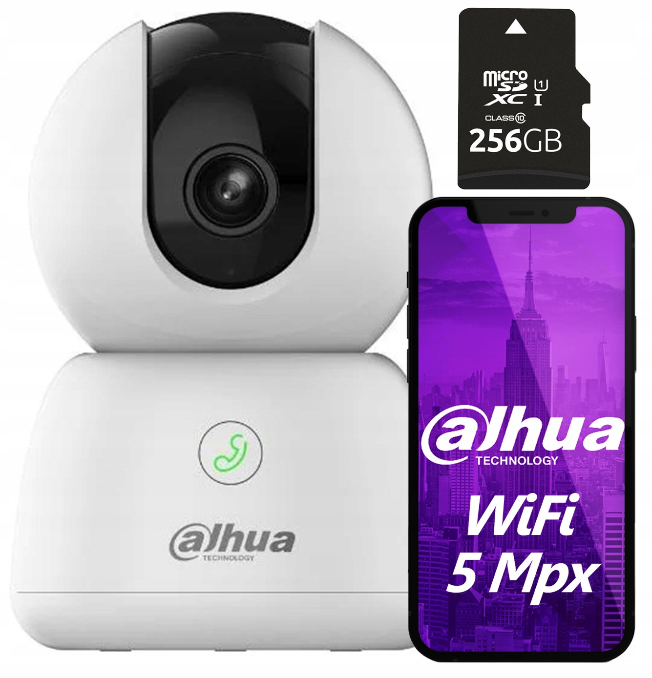 5MPx WiFi kamera Dahua H5B Hero Otočná Chůvička Mikrofon Reproduktor Sd 256GB