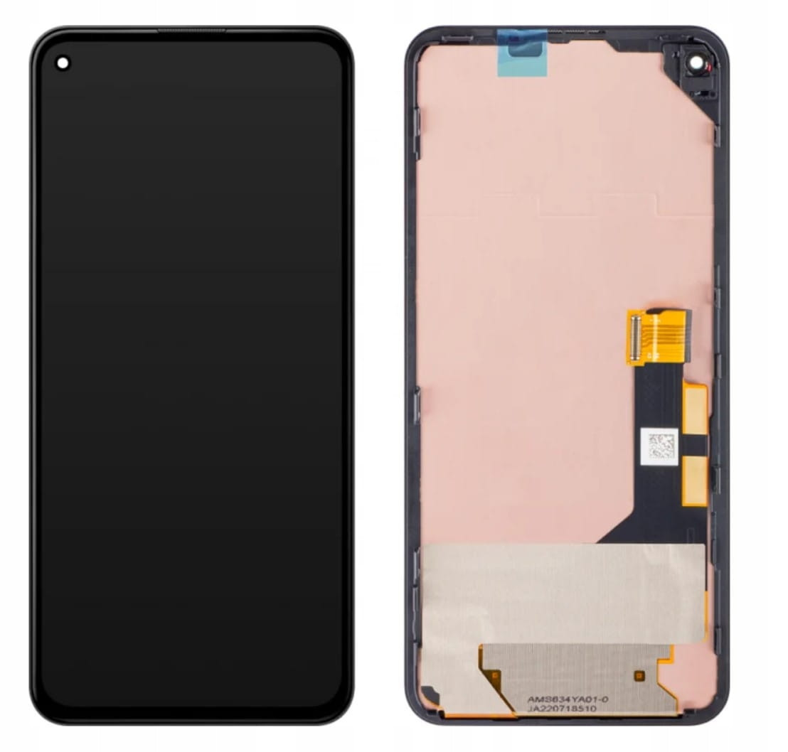 Org LCD displej Google Pixel 5A 5G Černý (black) Bez Rámečku