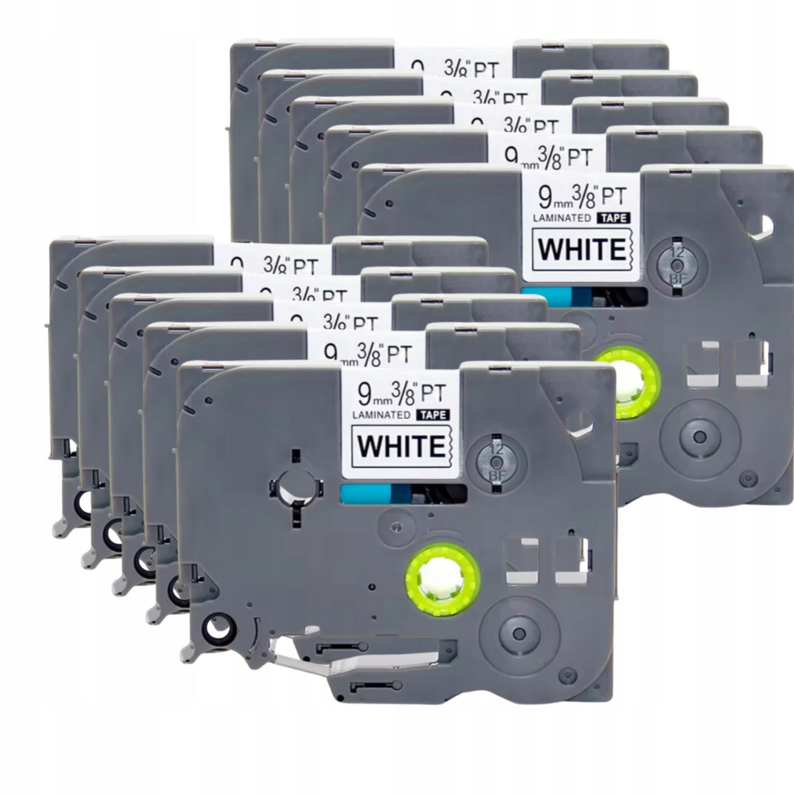 10x Páska pro Brother TZ-221 Černá na bílé Odolná A Spolehlivá