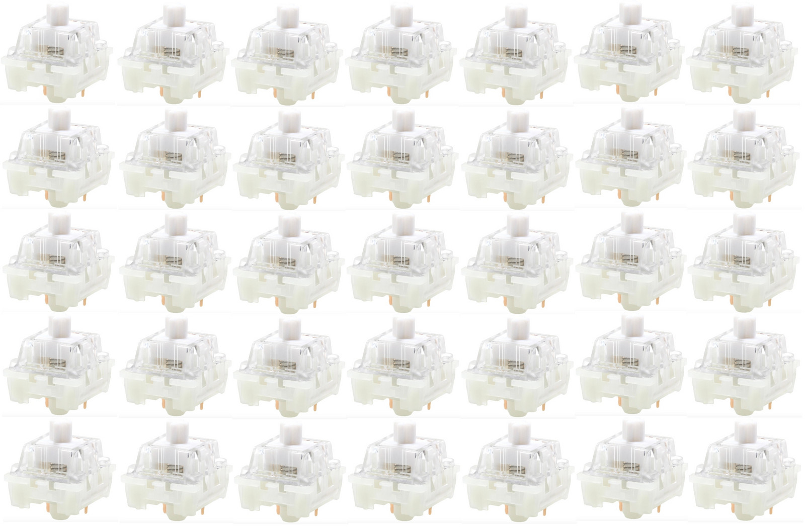 Ktt Kang White V3 Switch 35ks Přepínač pro Mechanickou Klávesnice Lubed