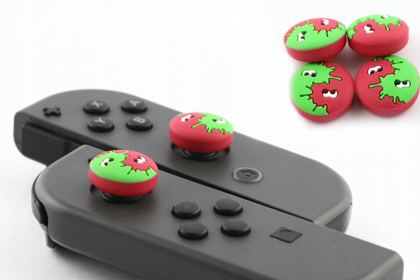 4x Gumky Na Switch Splatoon 2 Zeleno-růžové