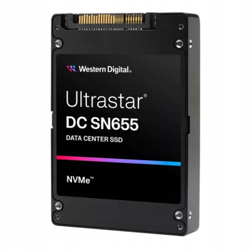 Ssd Wd Ultrastar DC SN655 7,68TB U.3 PCIe 0TS2462