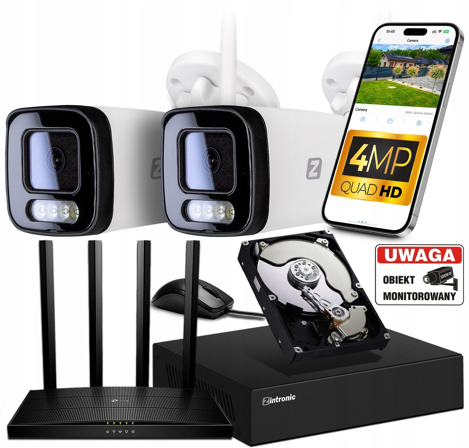 Sada pro Monitorování Ip WiFi 2 Kamery 4MPx