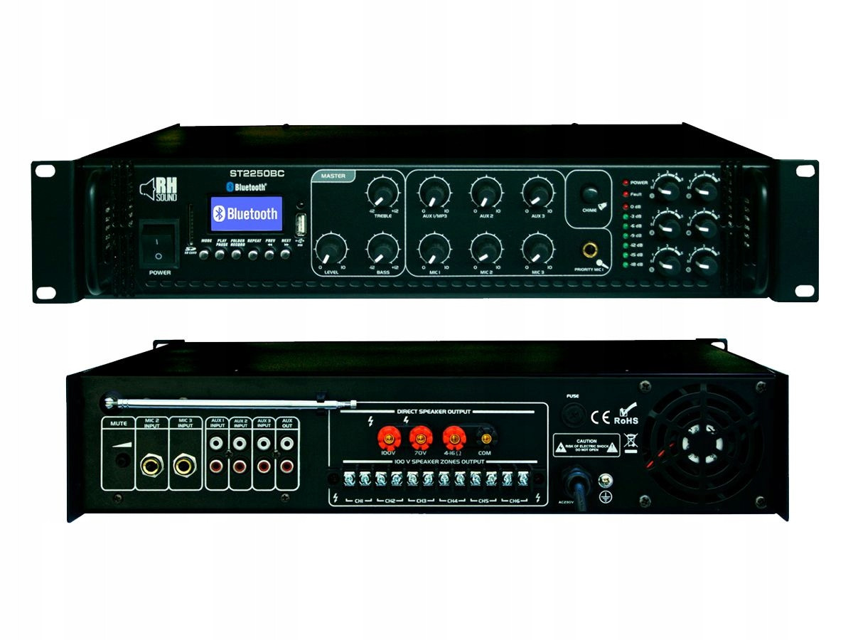 Rh Sound Zesilovač 100V ST-2250BC Fm Bt