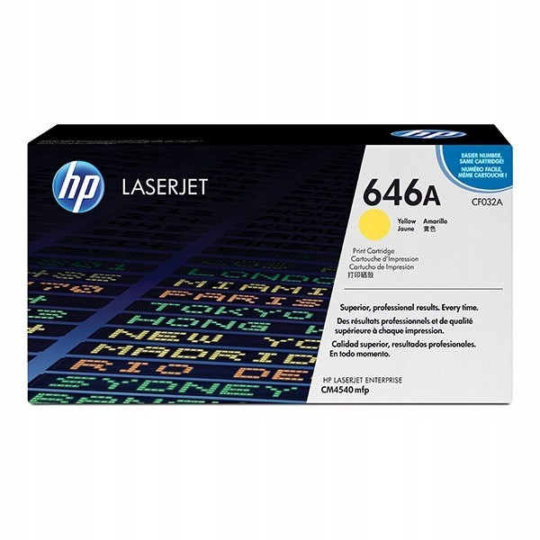 Originální toner Hp 646A CF032A Yell pro Hp Color LaserJet Enterprise CM4540