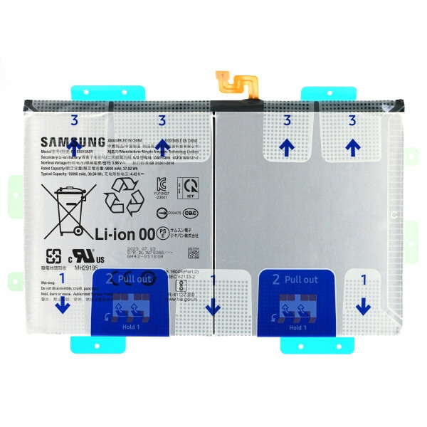 Baterie Samsung EB-BX818ABY 10090 mAh SM-X810/X816/X610/X616 Tab S9+/S9 Fe+