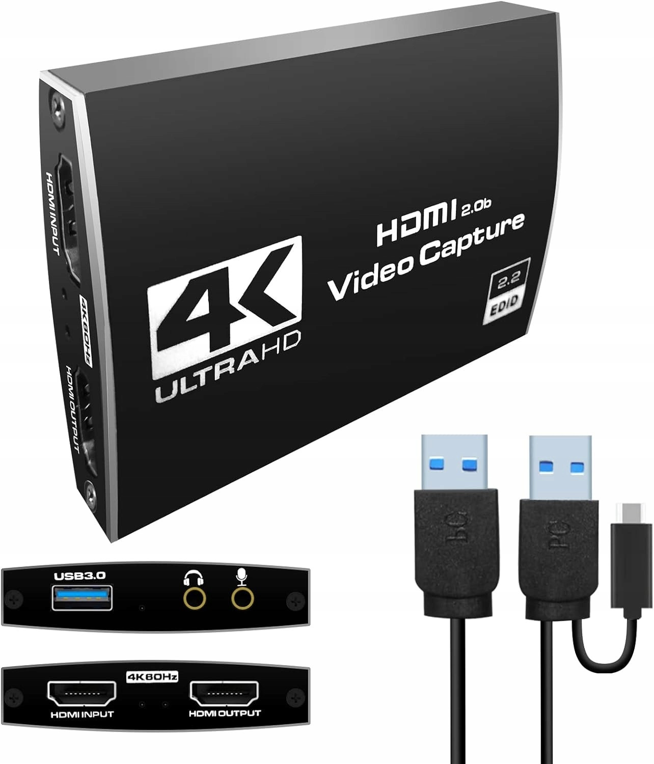 Karta Pro Snímání Videa Grabber Hdmi 2.0 Usb Streaming Video 4K