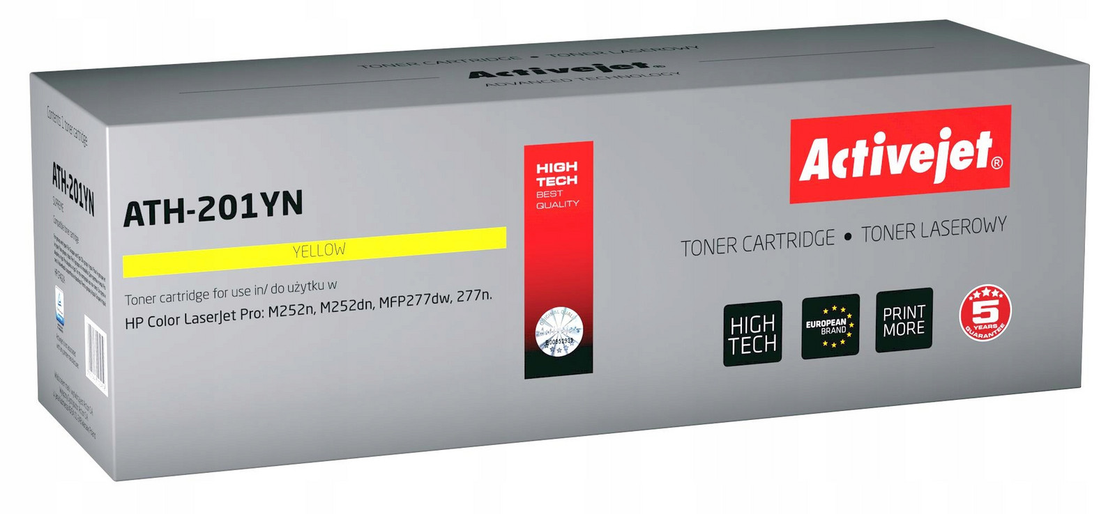 EXPACJTHP0273 Activejet ATH-201YN Toner (náhrada Hp 201A CF402A;