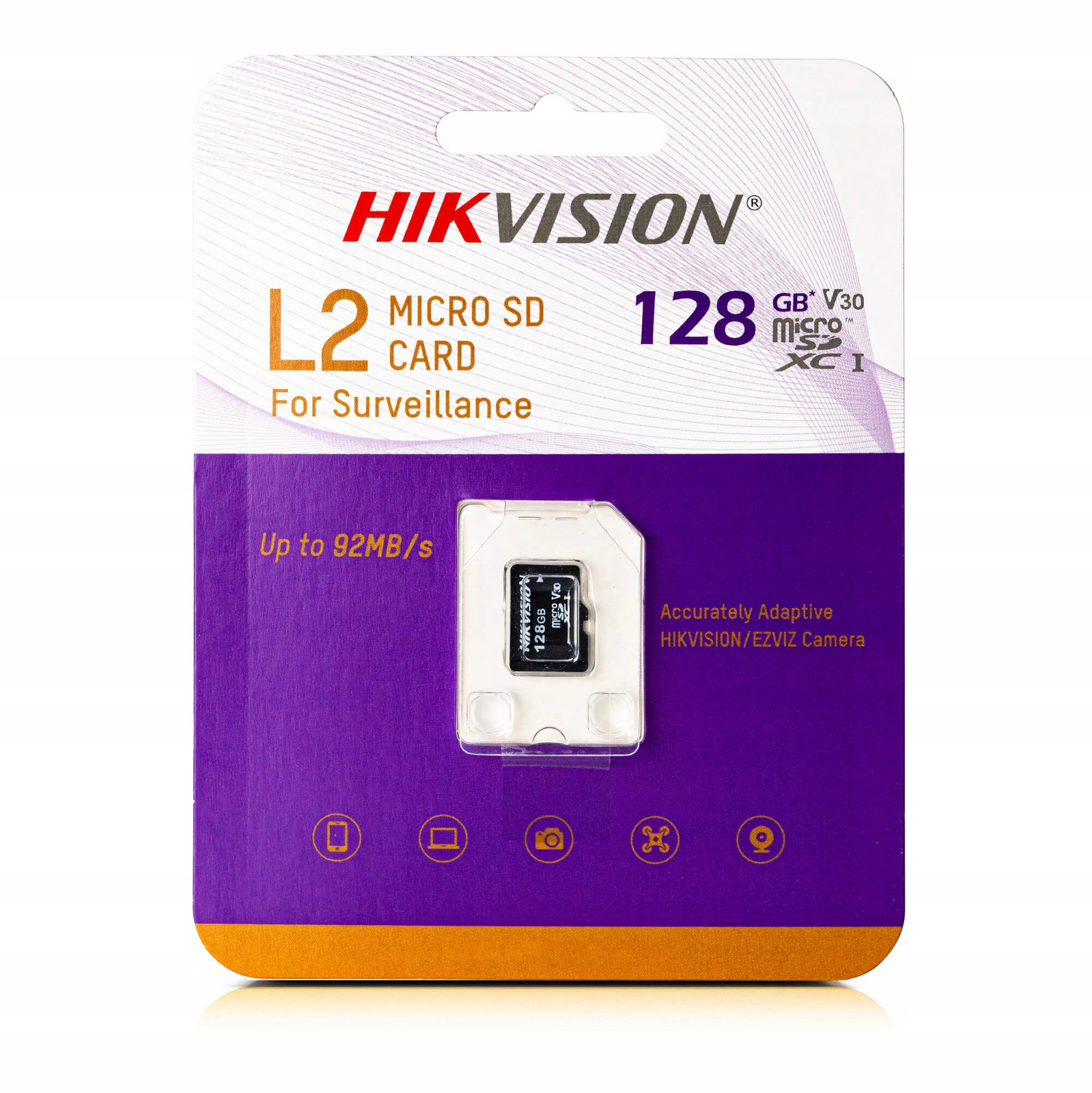 Paměťová karta micro Sd 128 Gb HS-TF-L2 Hikvision pro Sdxc monitorovací kameru