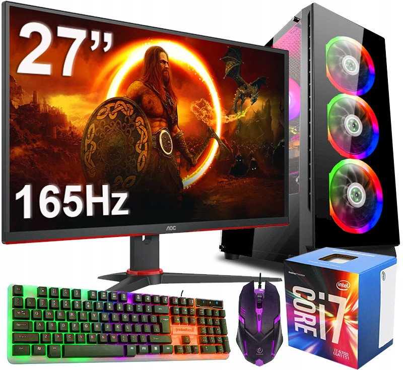 Herní Set I7 32GB Rtx 3060 12GB +monitor 27 165Hz 1ms WIN11