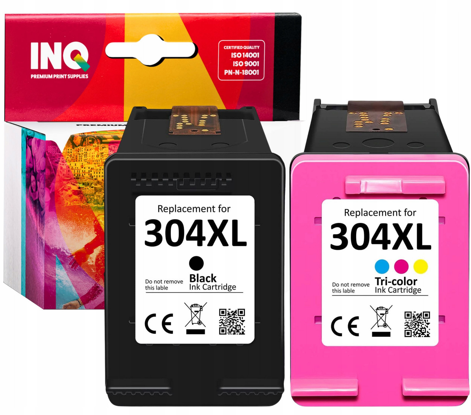 Inkoust pro Hp 304 XL černá barva Hladina Inkoustu Univerzální Sada