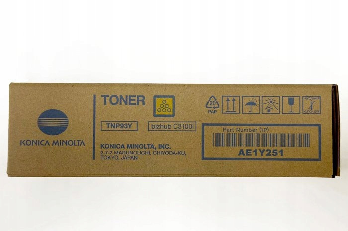 Originální Toner Yellow Konica Minolta Bizhub C3100i (TNP93Y, TNP-93Y,