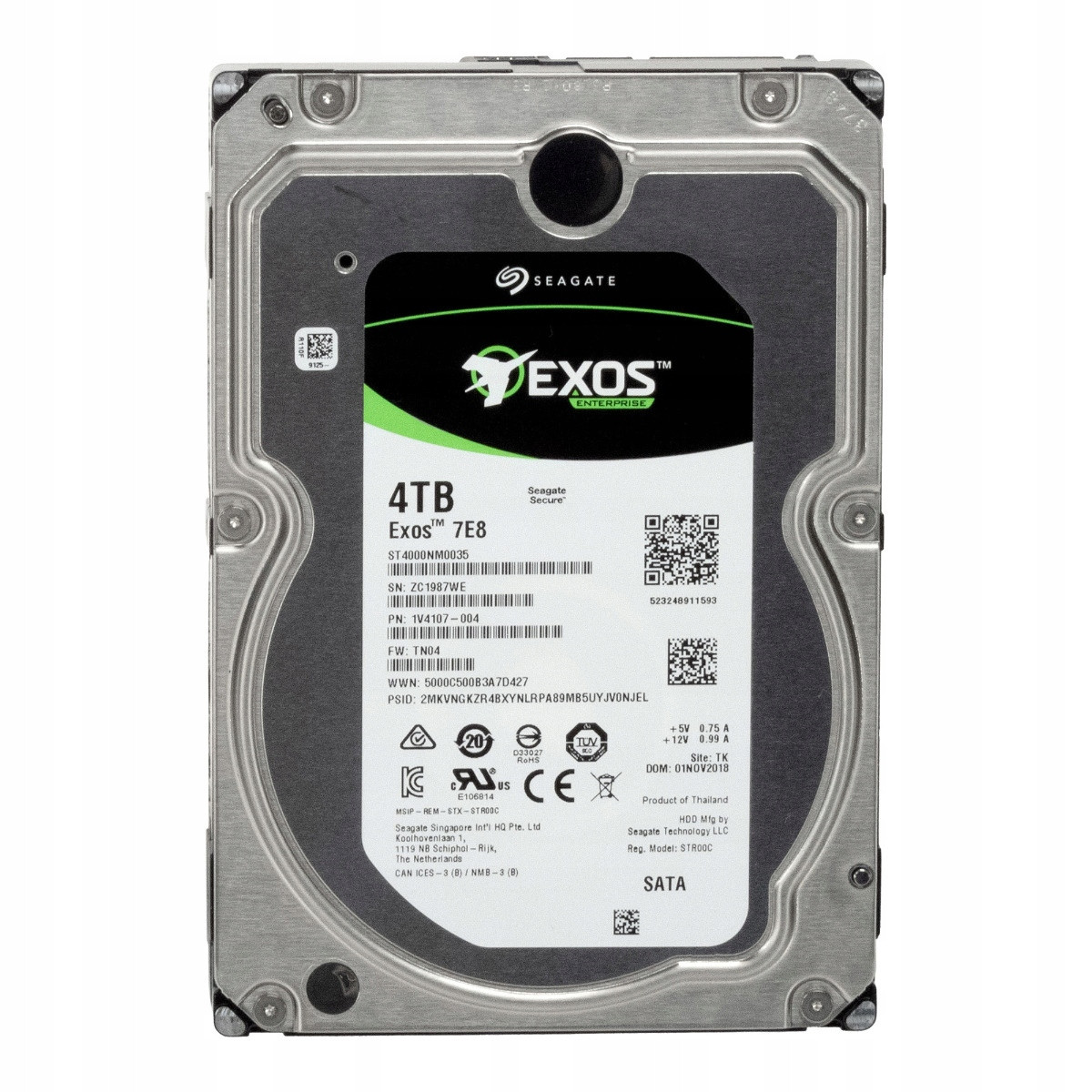 Seagate Exos 7E8 4TB 7.2K 128MB Sata III 3.5'' ST4000NM0035