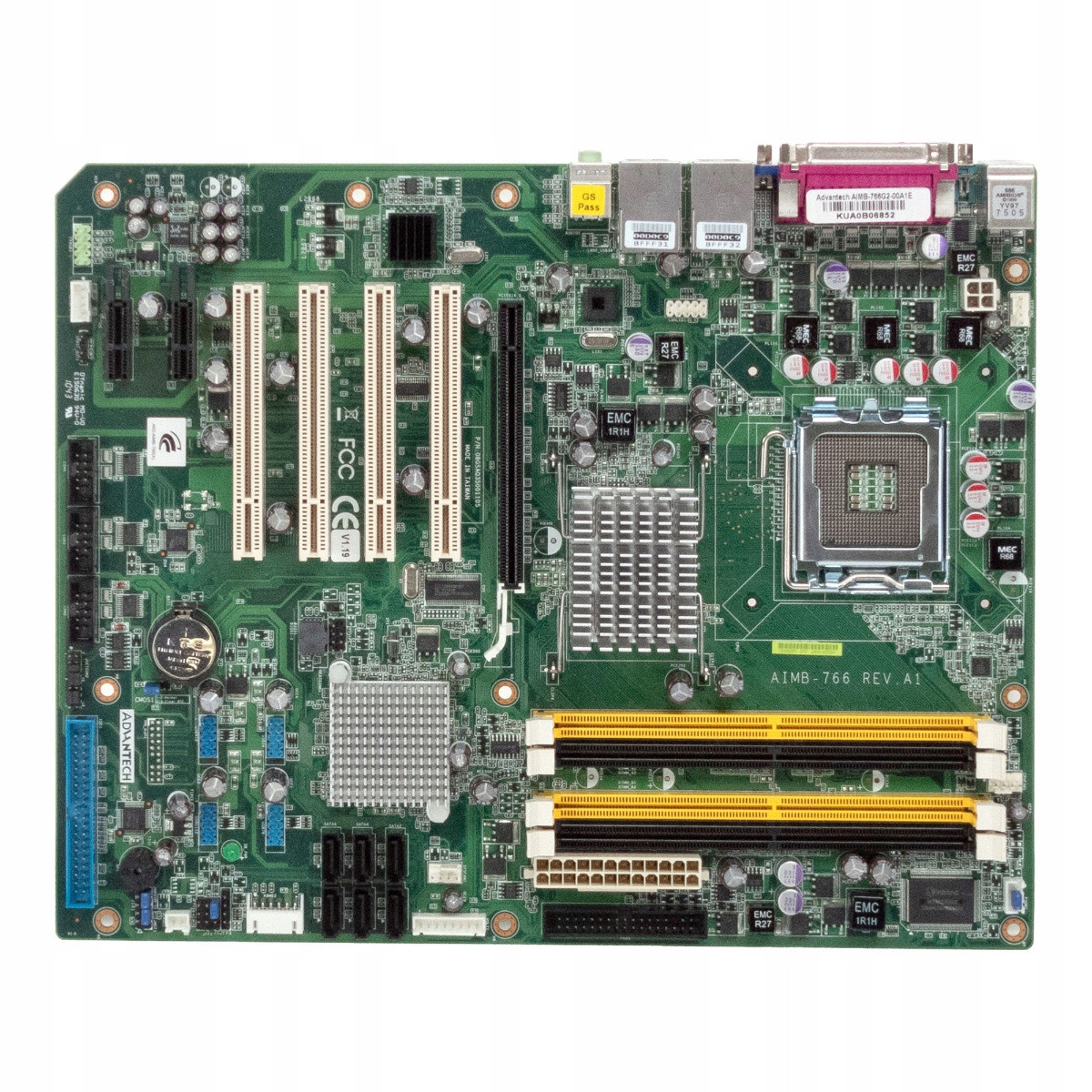 Advantech AIMB-766 REV.A1 LGA775 DDR2 PCIe Pci Atx