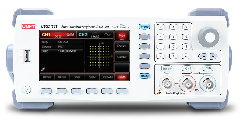 Funkční generátor UTG2122B 2 x 120MHz 320MSa/s