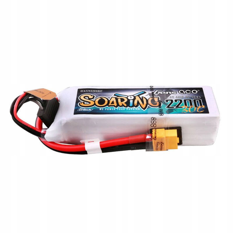 Gens Ace Akumulátor Baterie Lipo G-tech Soaring 2200MAH 14.8V 30C 4S1P XT60