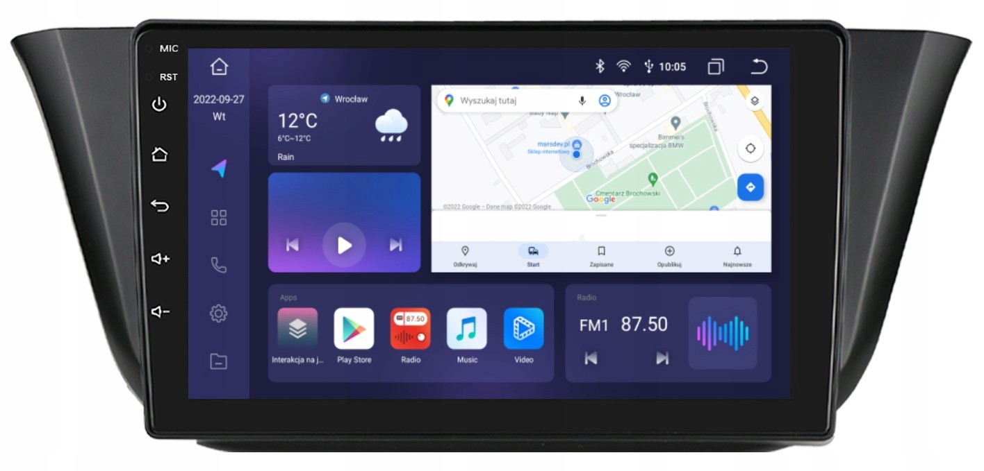 Rádio Navigace 2DIN Android Iveco Daily 6 VI 3/32 Gb Dsp Carplay