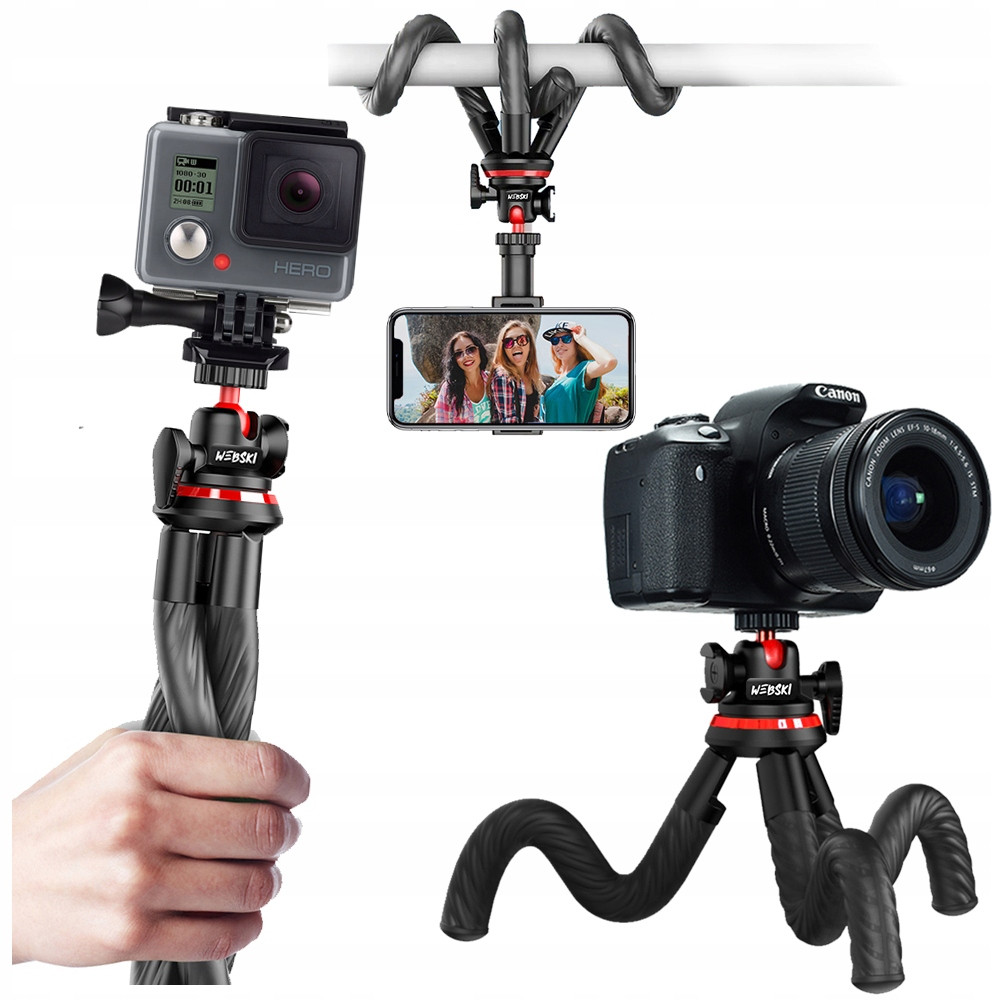 Selfie Tyč Tripod Flexibilní Pro Fotografie 65CM Pro Mobilní Telefon