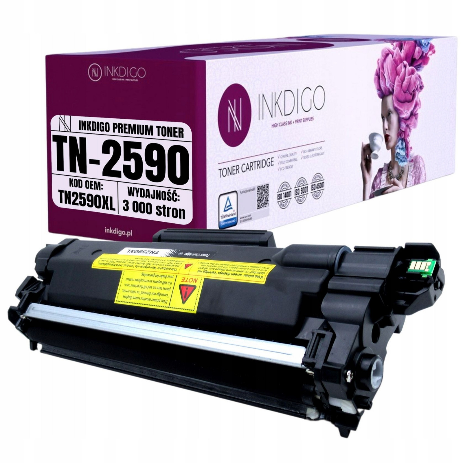 Toner TN2590 XL Náhrada Pro Tiskárny Brother DCP-L2622DW MFC-L2922DW