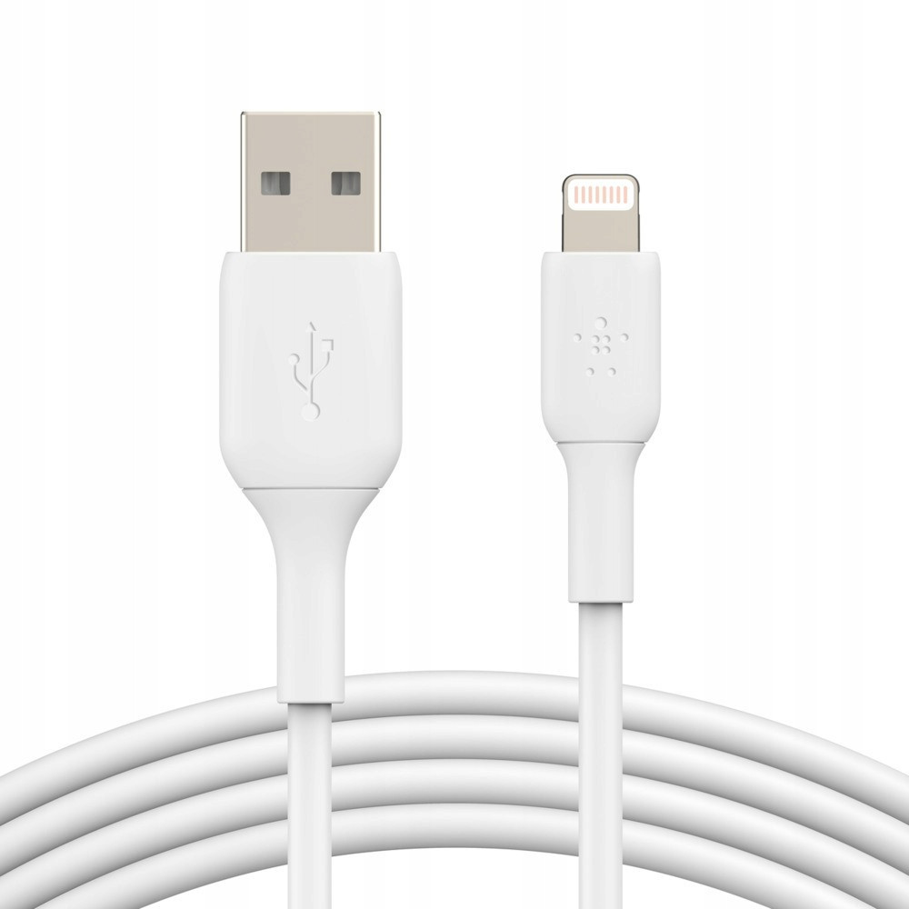 Kabel Adaptér Pvc Usb-a Lightning 2M Bílý