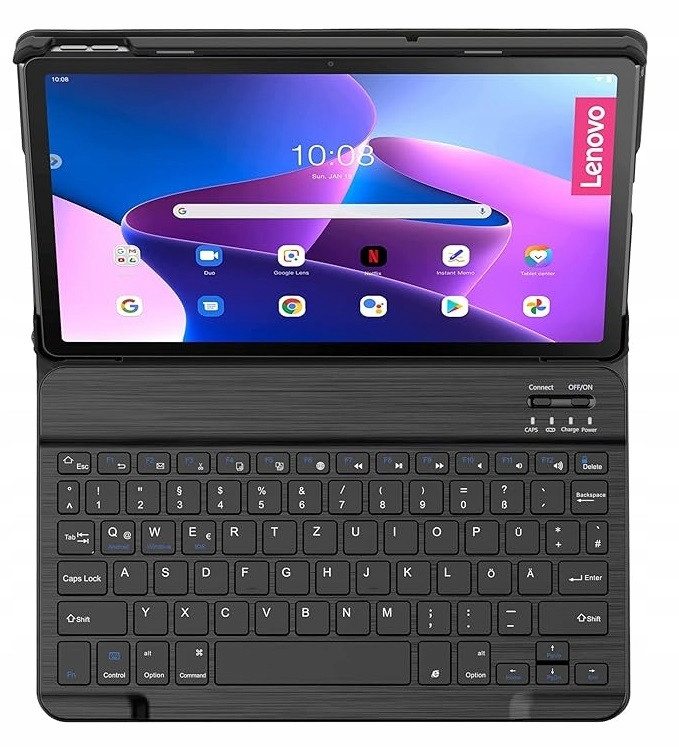 EasyAcc Pouzdro, Qwertz klávesnice Pro Lenovo Tab M10 Plus 3 gen. 10.6 2022