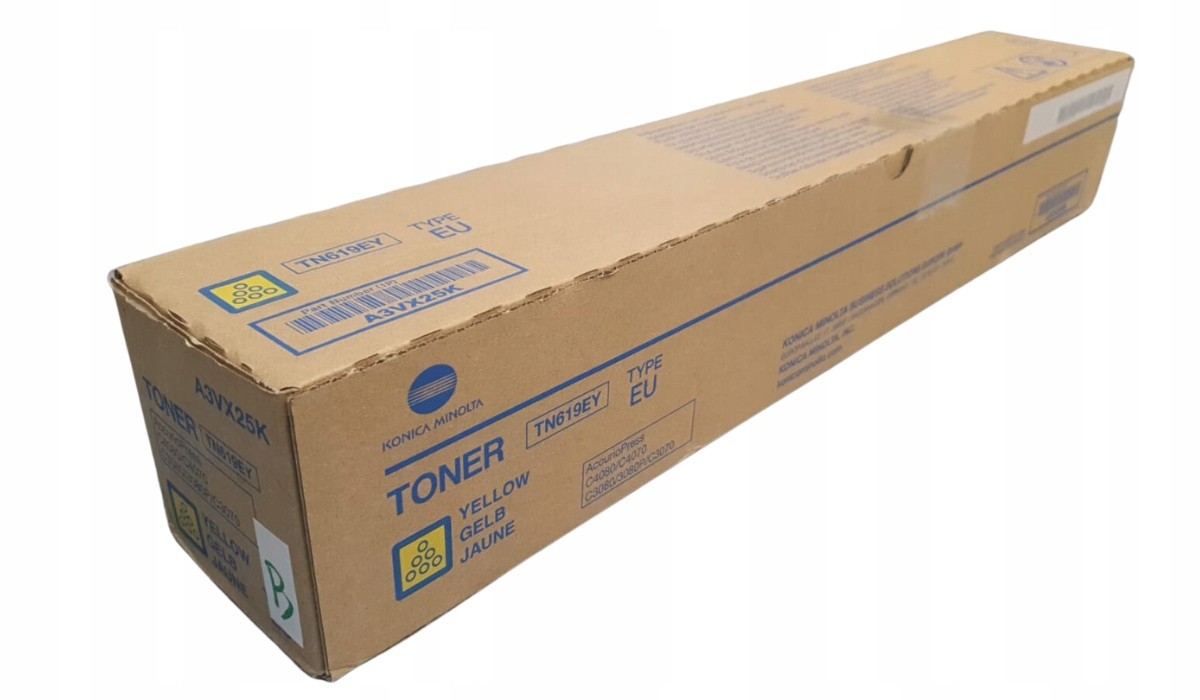 Toner Konica Minolta TN-619 A3VX25K Y Originál C3070 C3080 C4070 C4080