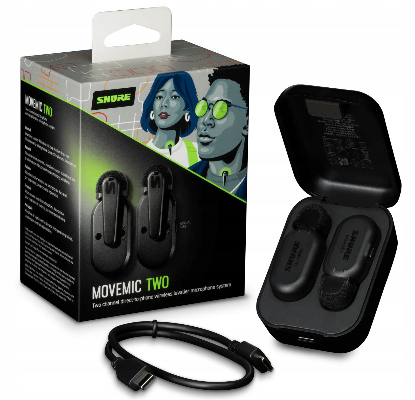 Bezdrátové mikrofony Shure MV-TWO-Z6 -2 MoveMic Mv-lav