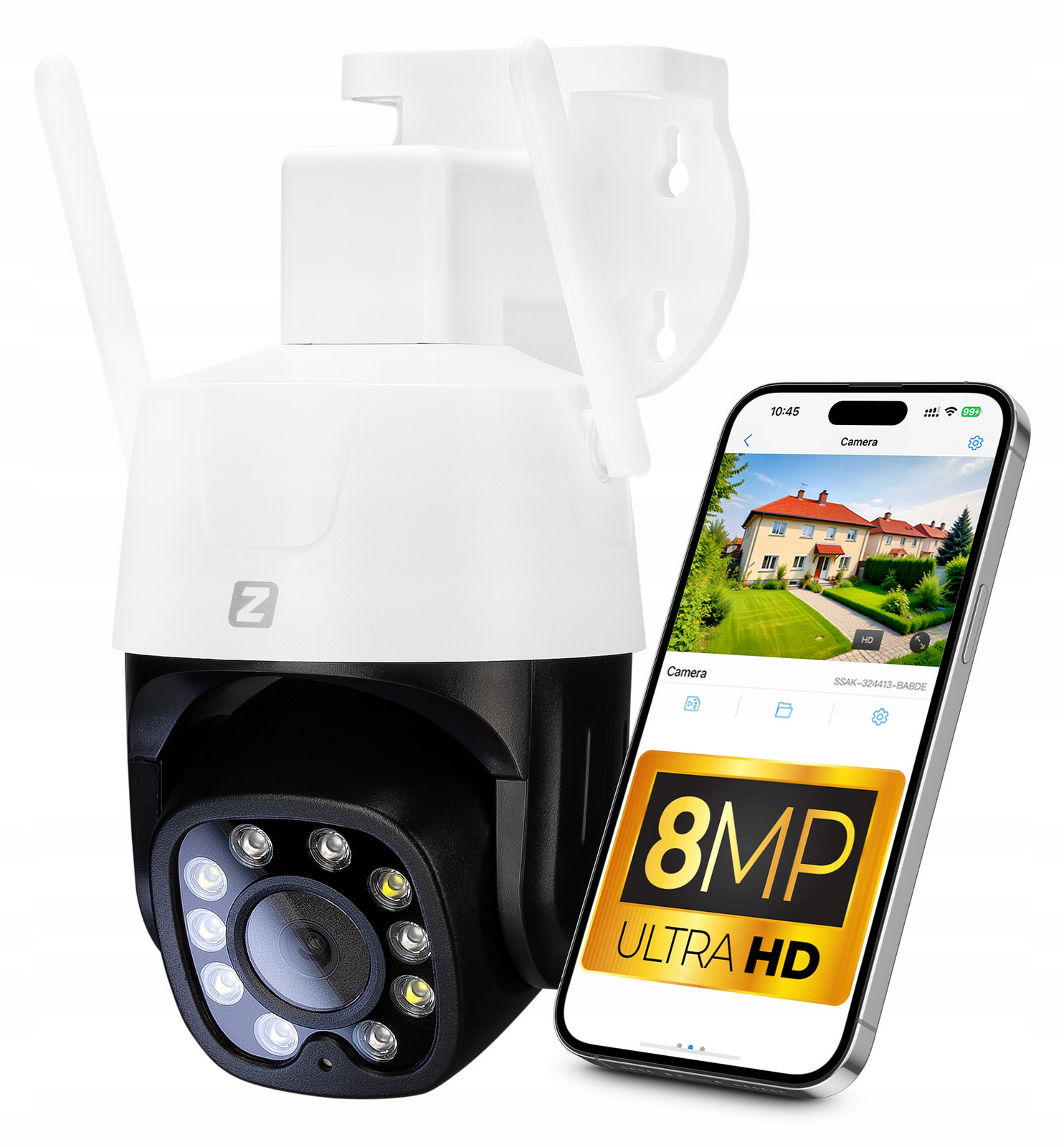 Venkovní kamera Otočná WiFi 8MPx 8MP 4K Uhd Audio Aplikace 4XZOOM