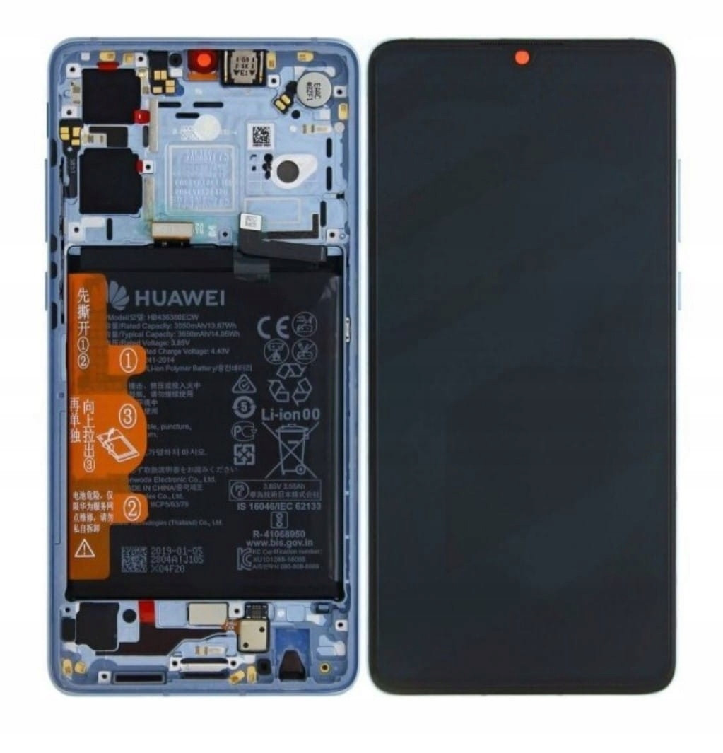 Org LCD displej Huawei P30 ELE-L09 Breathing Crystal S Rámečkem