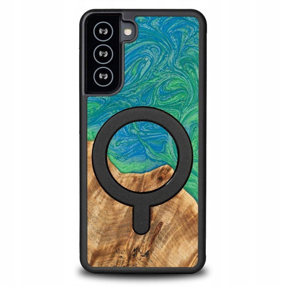 Pouzdro Bewood pro Magsafe Tokyo Ze Dřeva A Pryskyřice Na Samsung Galaxy S21 Fe