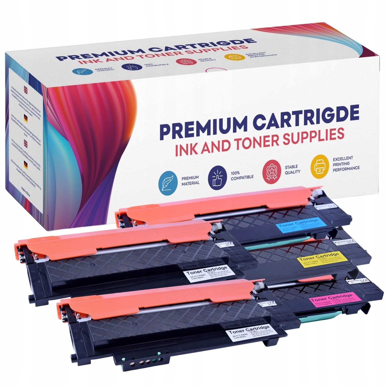 4x toner pro Samsung Xpress SL-C430W C480W C480FN Fw C430 C480 Series Cmyk