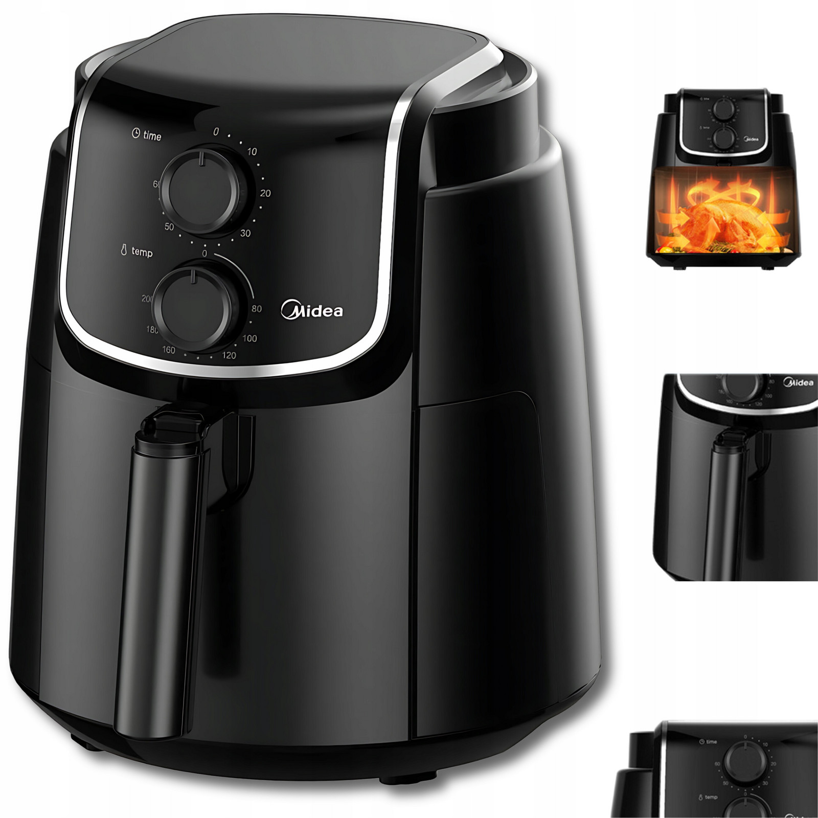 Fritéza Bez Tuku Air Fryer Fritéza Velká 12 Programů 4l 1500W