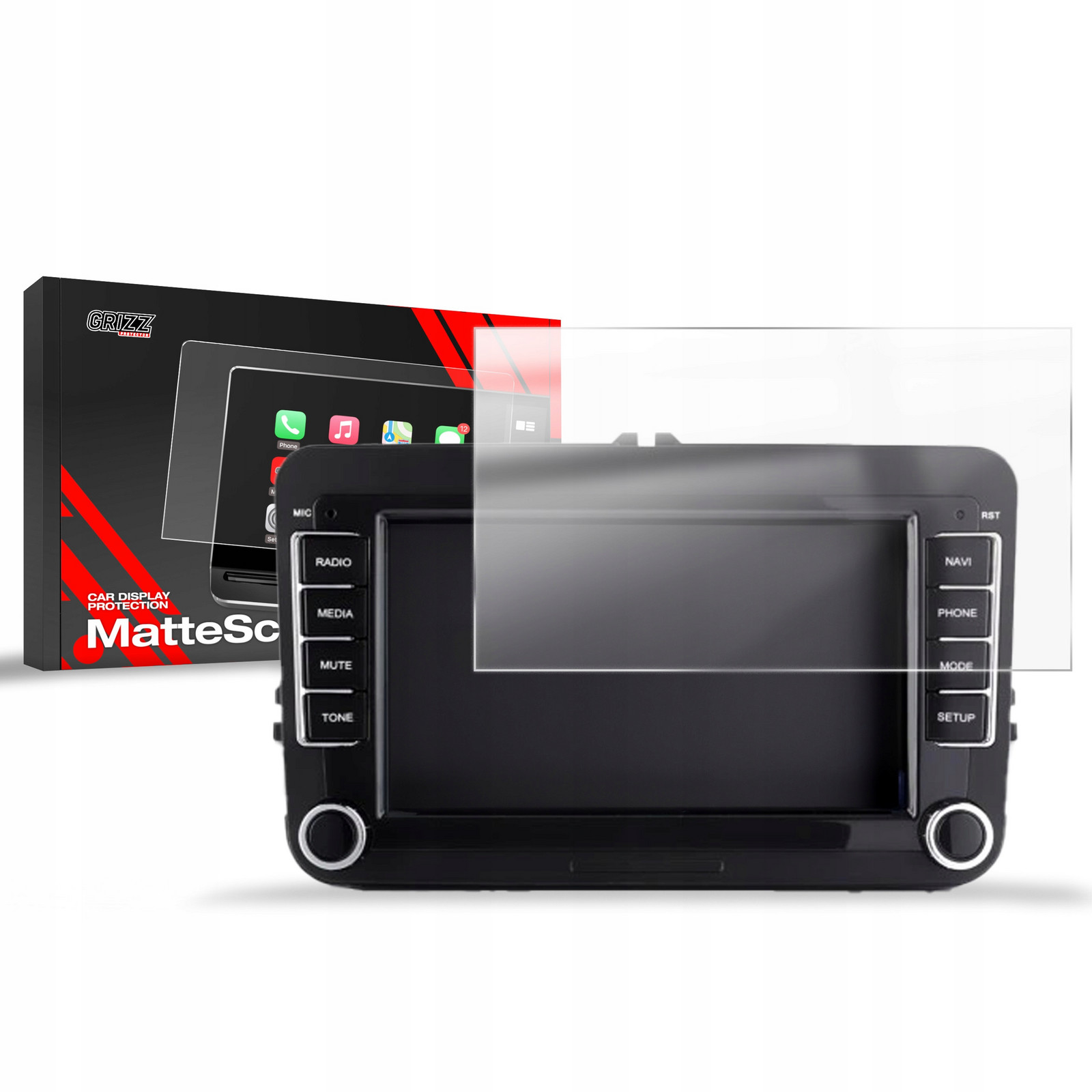 Fólie Matná pro Android autorádio GoMedia 7021 GPS-A12 2DIN 7