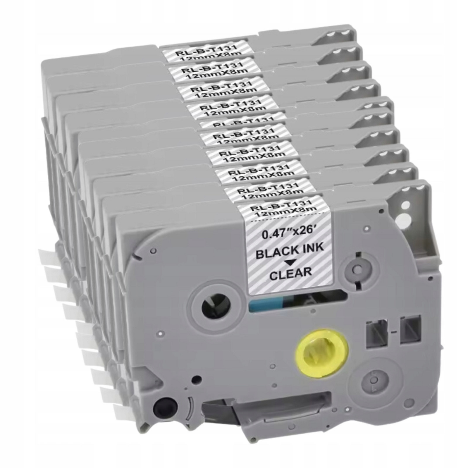 10x Páska pro Brother TZ-211 Černá na průhledné Odolná A Spolehlivá