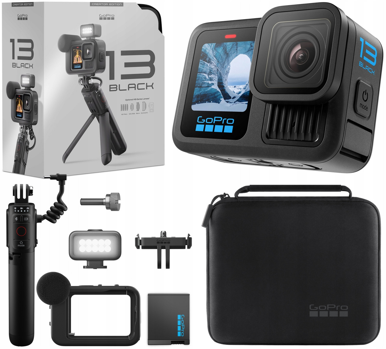 Sportovní kamera GoPro Hero 13 Black Zvětšená sada Creator Edition