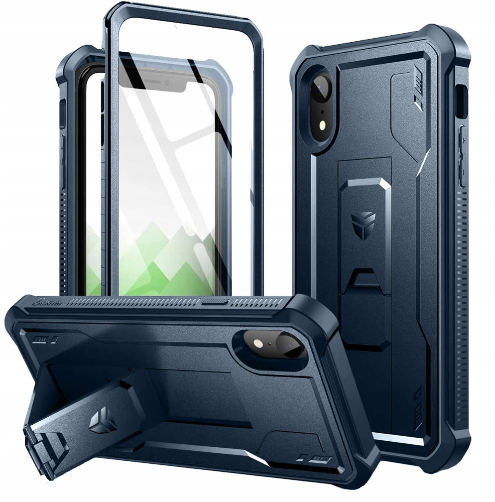 Pancéřové Pouzdro Dexnor pro iPhone Xr, rychlá/fólie, Case, Kryt se stojánkem