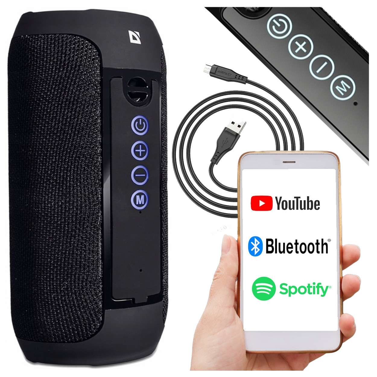 Mobilní Bluetooth Reproduktor Partytech Charge Bt 300W IPX6 Fm Rádio Tws Sd Usb