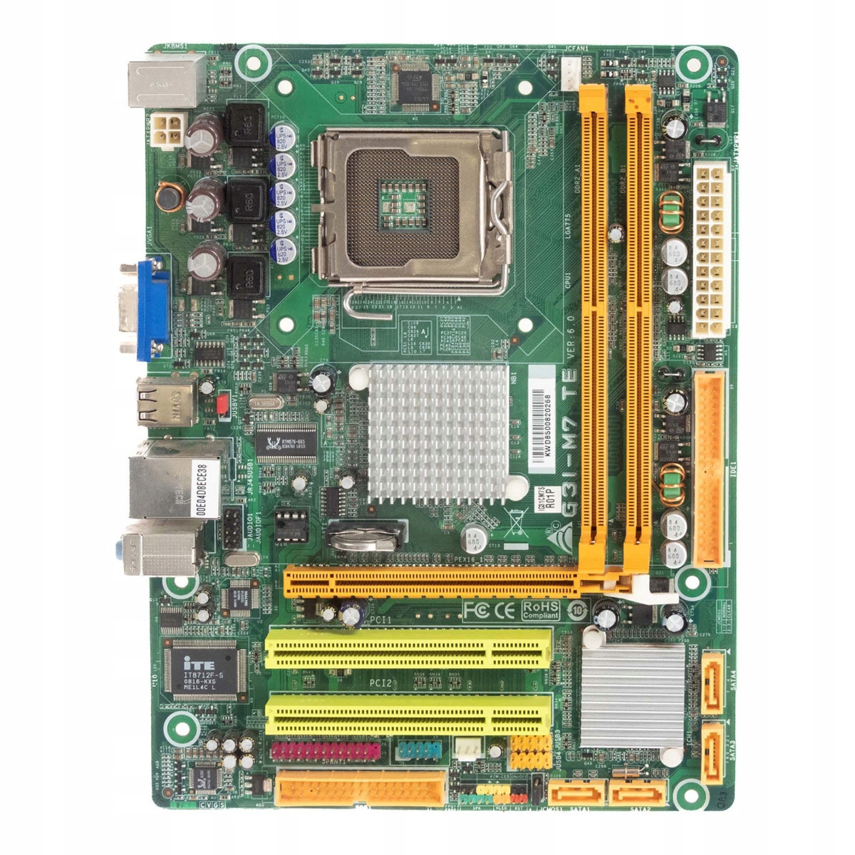 Motherboard Biostar G31-M7 Te LGA775 2x DDR2 PCIe 2x Pci 4x Sata