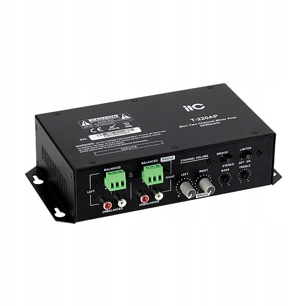 Itc T-220AP Mixážní zesilovač Kl. D Pa 2 x 20 W