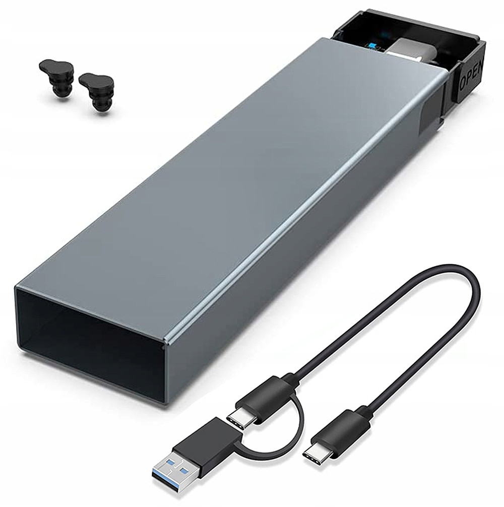 Hliníkové pouzdro s adaptérem na Ssd disk Nvme M.2 Adaptér Usb 3.1 Typ C