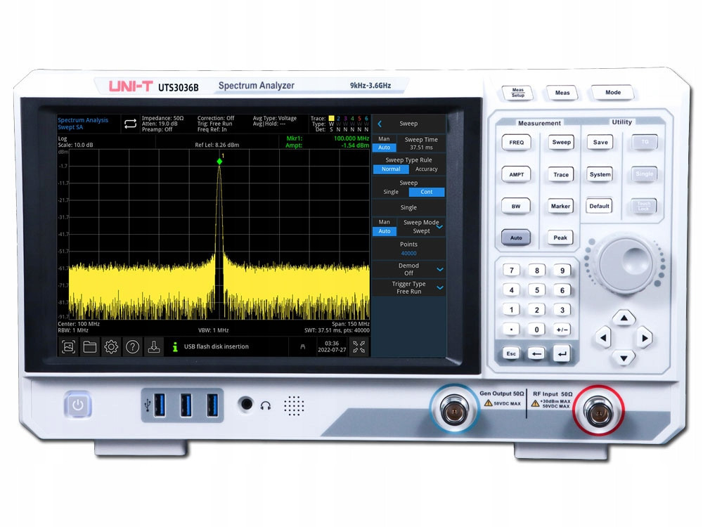 UTS3021B 2,1GHz spektrální analyzátor