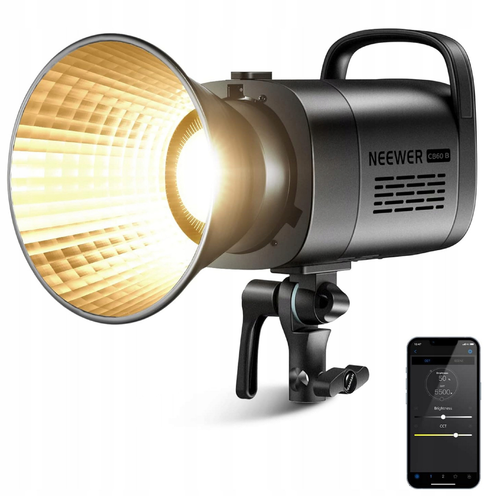 Neewer CB60B Led video lampa 70 W s ovládáním 2,4G Led studiová lampa