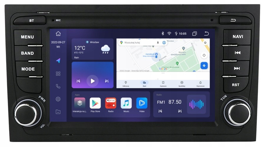 Navigace 2DIN Rádio Android Audi A4 B6 Seat Exeo Dsp Carplay 4/64 Gb Lte