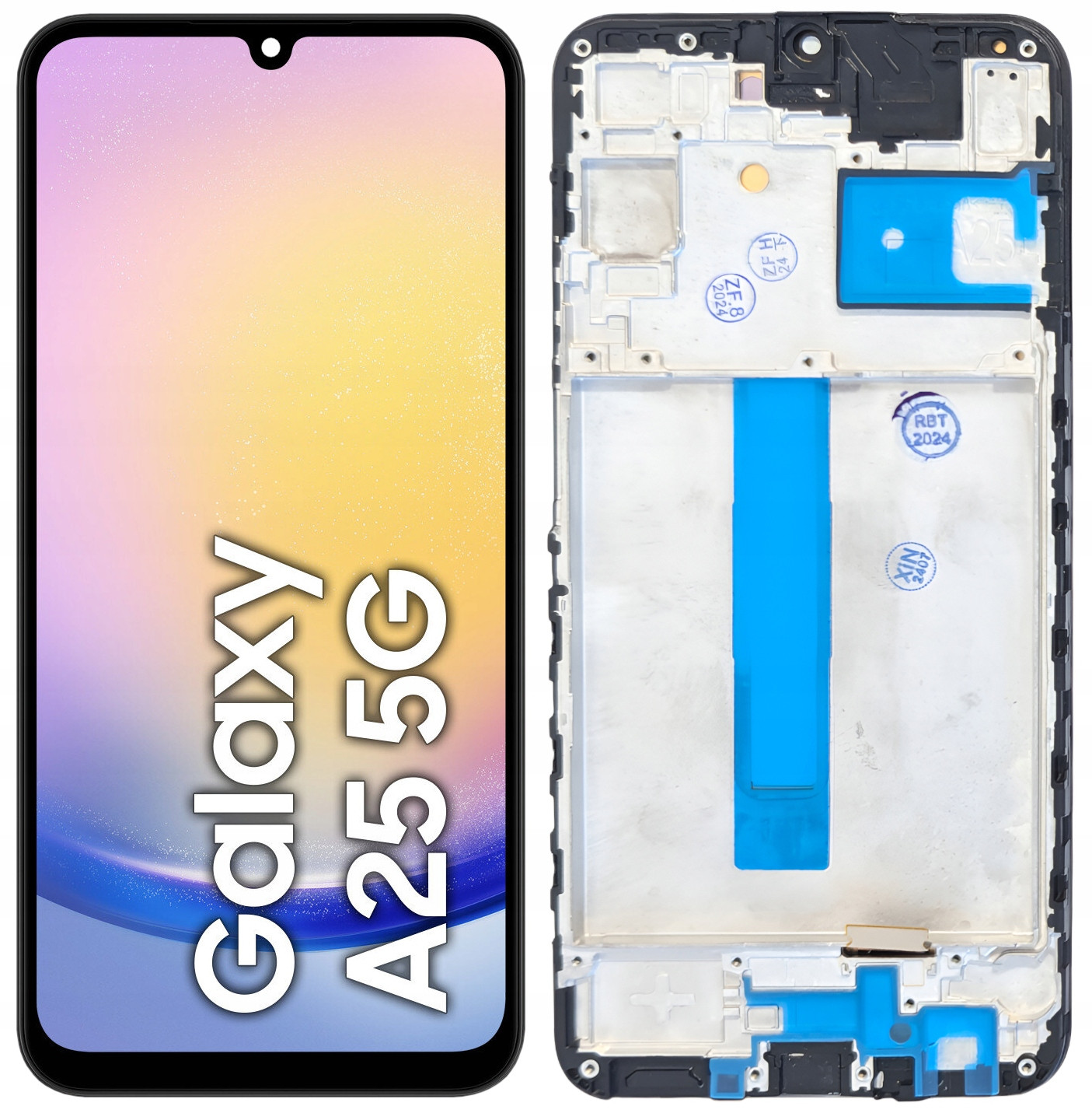 LCD Displej Pro Samsung Galaxy A25 Oled Rámeček SM-A256E SM-A256B
