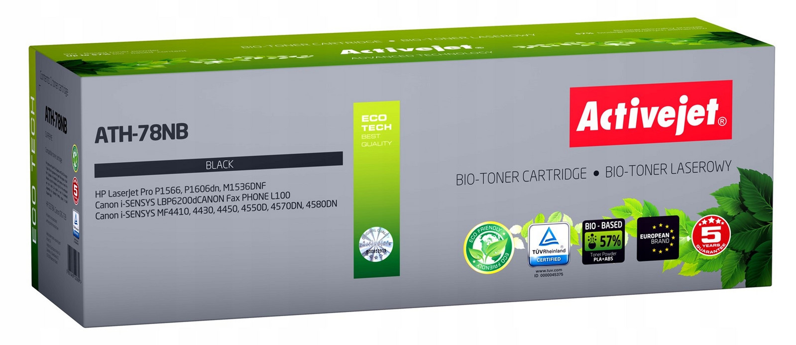 Toner Activejet pro Hp 78A CE278A new ATH-78NB Bio černý