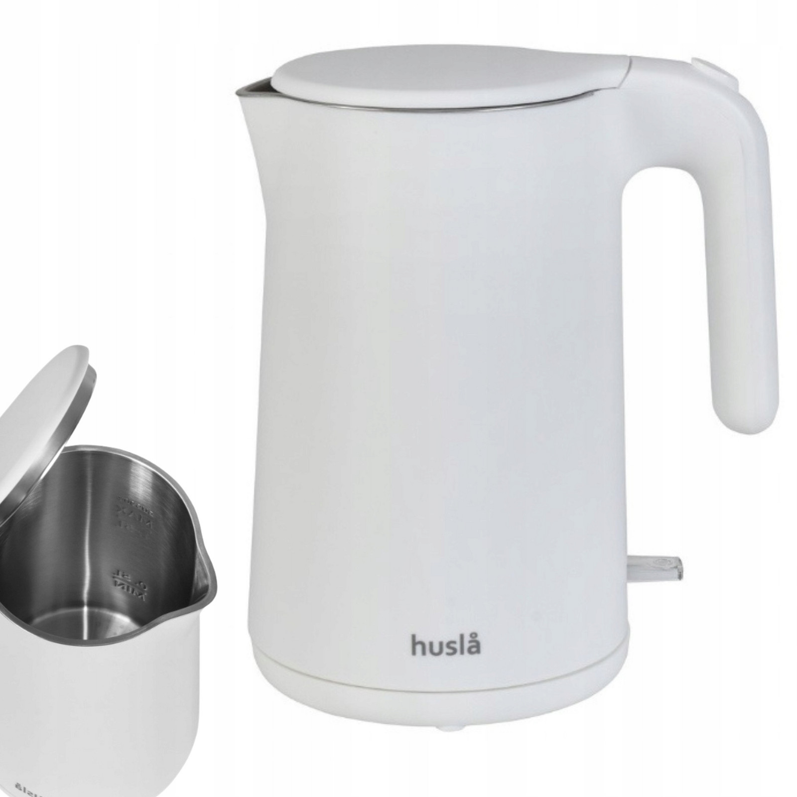 Rychlovarná konvice Husla 1,5L 1600W Bílá moderní, stylový Model