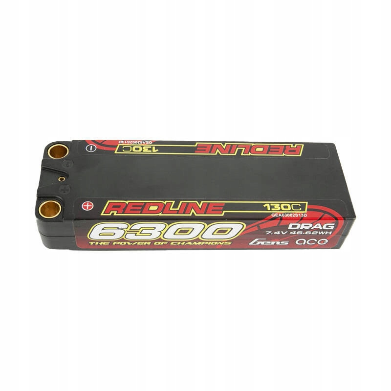 Gens Ace Výkonná Akumulátor Baterie Lipo 6300MAH 7.4V 130C 2S2P Hardcase 70