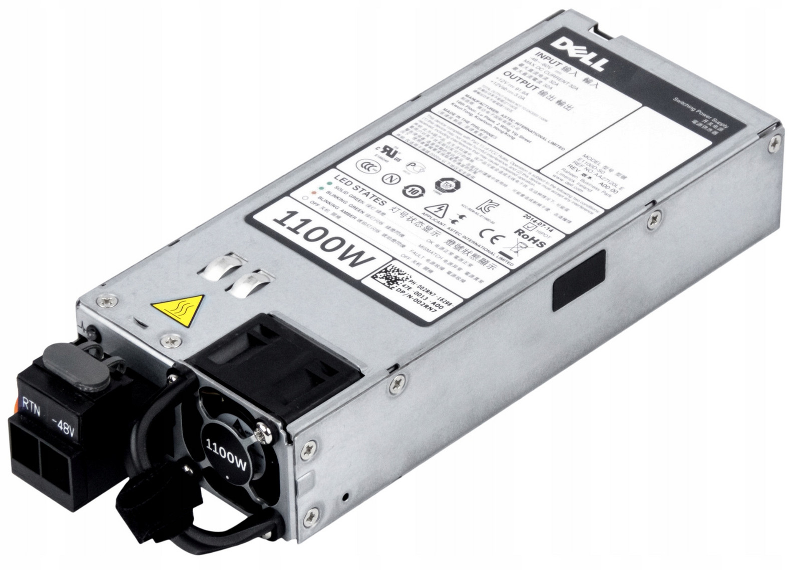 Dell 002RN7 1100W E1100D-S0 PowerEdge R720 R620