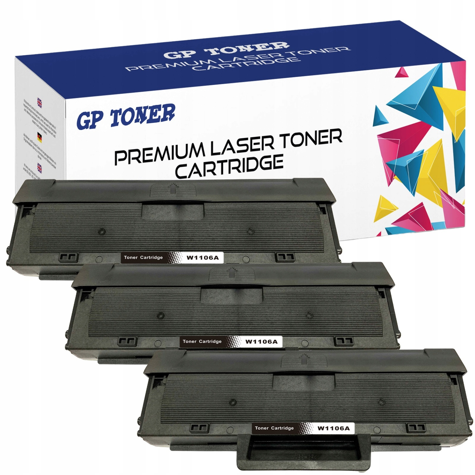 3x XL toner pro Hp W1106A 106A Laser 107a 107w Mfp 135w 135wg 137fnw s Čipem